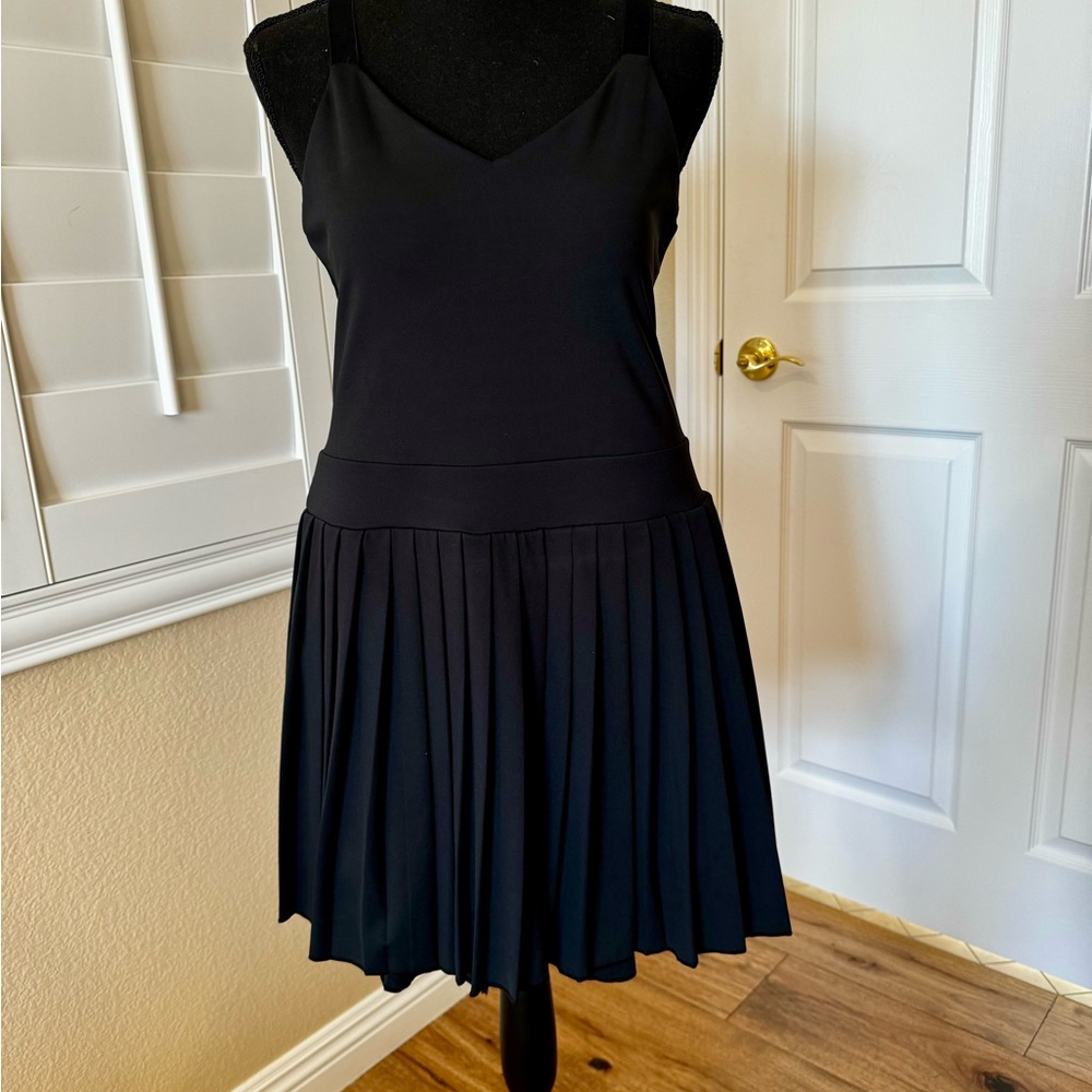 Gold Hinge Brand New Black Pleated Tennis/Pickleball Dress